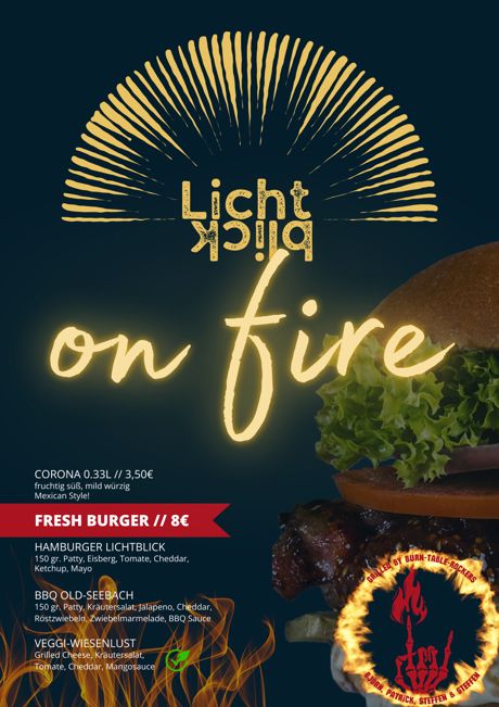 Plakat Lichtblick on fire