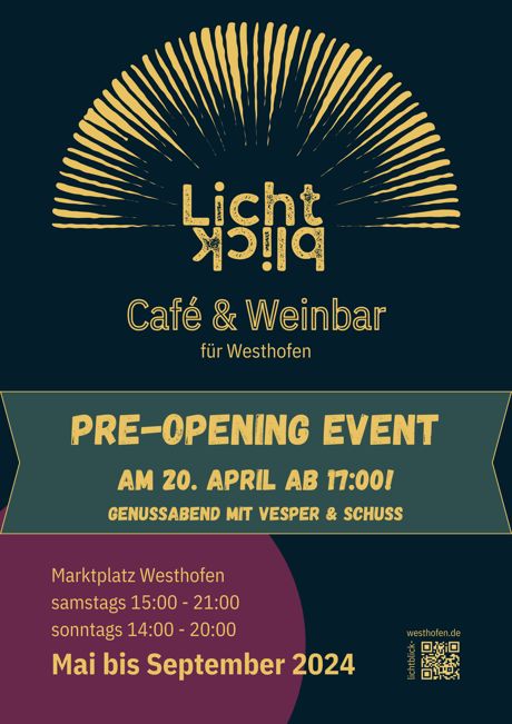 Pre-Opening Event Plakat 2024